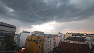 Gewitterwolken über Köln 