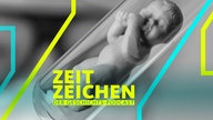 Retortenbaby (Puppe) im Reagenzglas