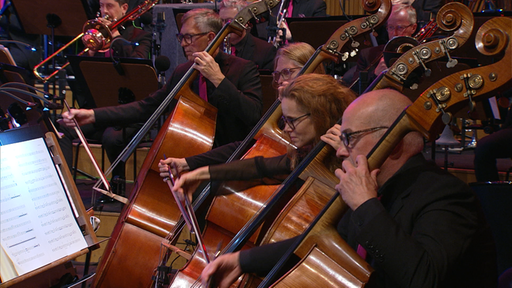 Das WDR Funkhausorchester unter der Leitung von Enrico Delamboye spielt "The Sound Of Gaming" am 23.08.2025 im WDR Funkhaus Wallrafplatz in Köln.