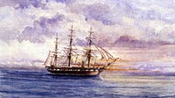 The Challenger at sea from R R A Richard's unpublished journa