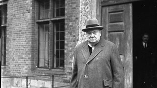 Portrait of Winston Churchill taken by John Topham at Chartwell 1953