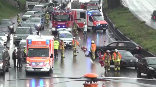 Tödlicher Unfall auf der A61 bei Erftstadt
