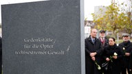 Rückseite des Mahnmals für die Menschen, die mutmaßlich durch den NSU ermordet wurden