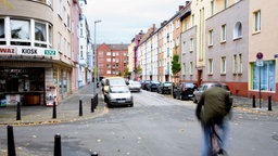 Straßenkreuzung in Duisburg-Hochfeld