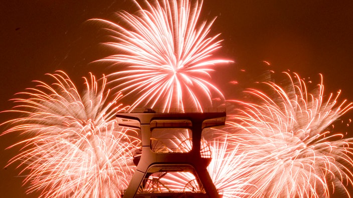 Feuerwerk für die Kulturhauptstadt Ruhrgebiet