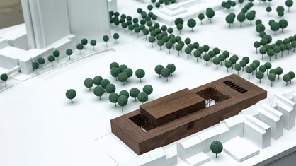 Modell des neuen Kölner Stadtarchivs