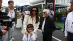Bernie Ecclestone mit Ehefrau Fabiana Flosi und Sohn Ace