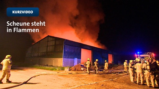 Scheunenbrand in Uedem | Video | tn
