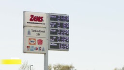 Ein Preismast einer Tankstelle