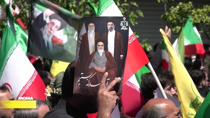 Ein Bild einer Demonstration im Iran