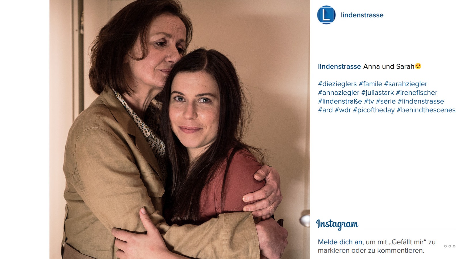 Lindenstraße bei Instagram