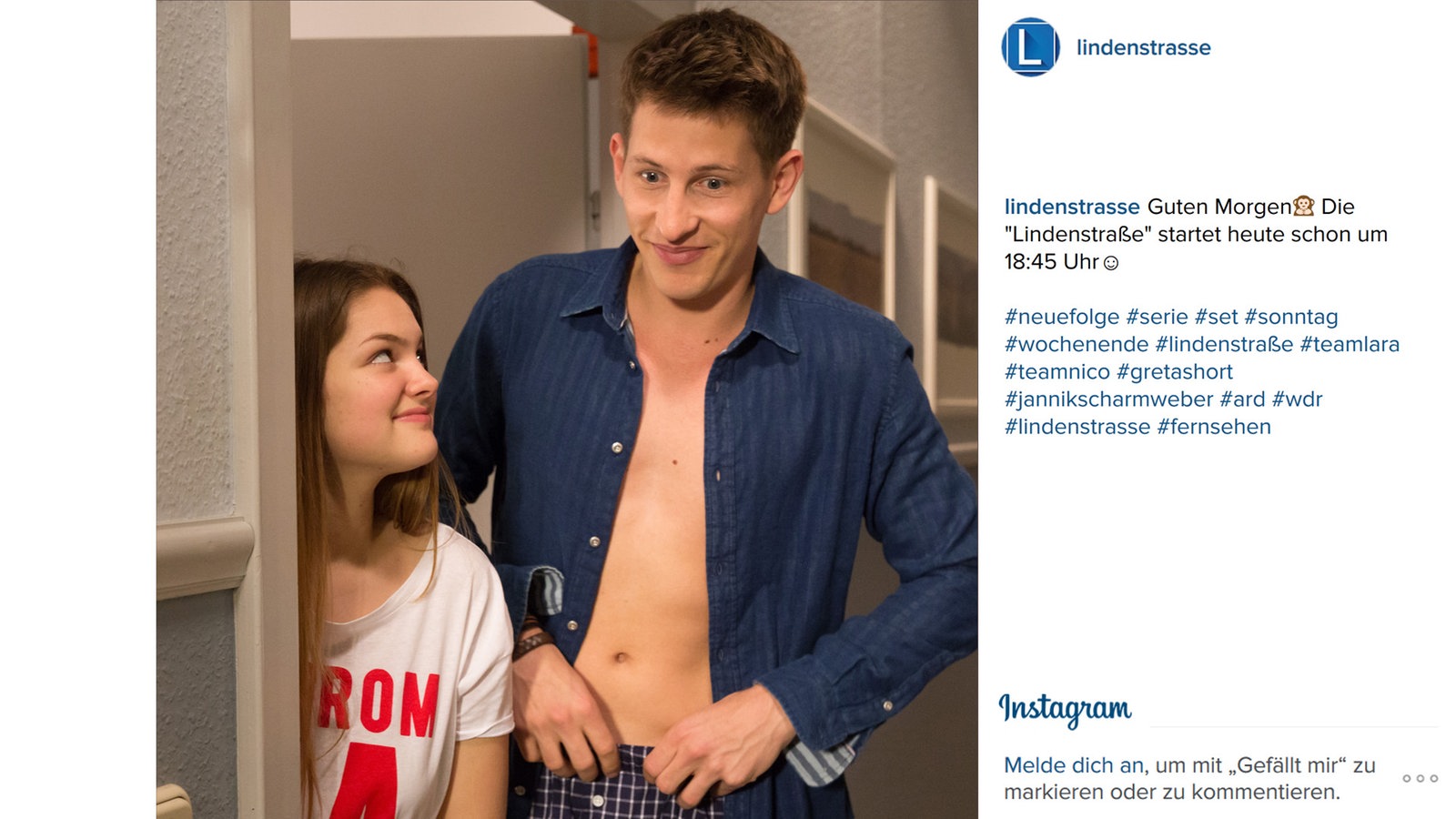 Lindenstraße bei Instagram