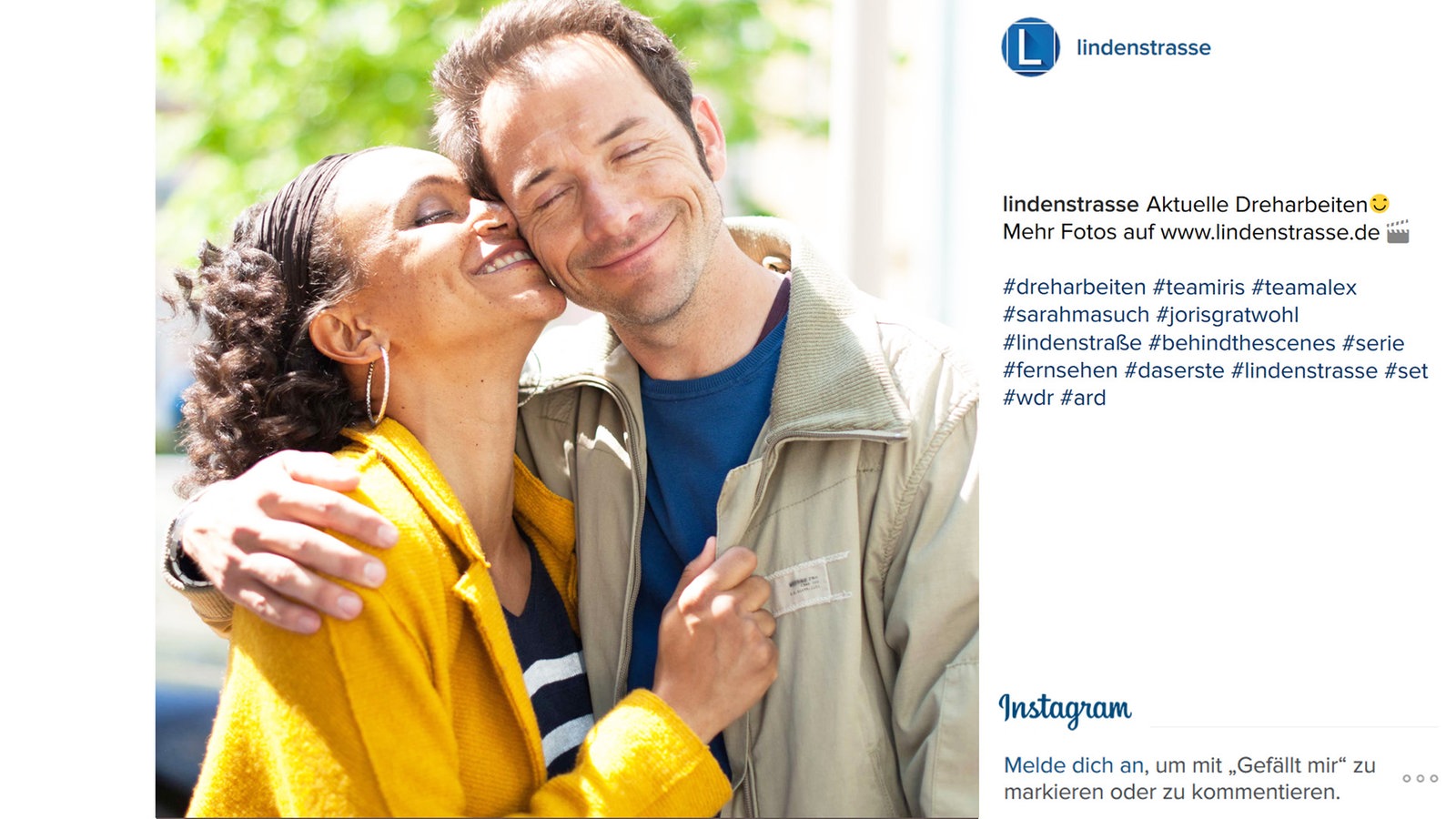 Lindenstraße bei Instagram