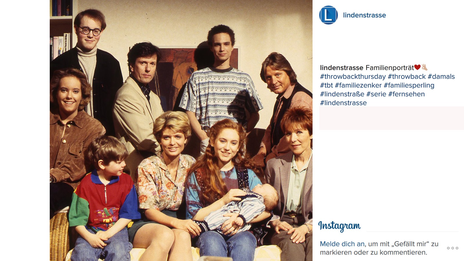 Lindenstraße bei Instagram