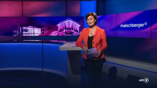 Sandra Maischberger im Studio