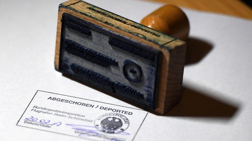 Stempel Abschiebung