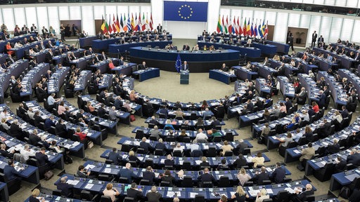 Plenarsaal des Europäischen Parlaments