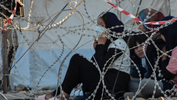 Das Flüchtlingslager Kara Tepe auf der griechischen Insel Lesbos am 19. September 2020.