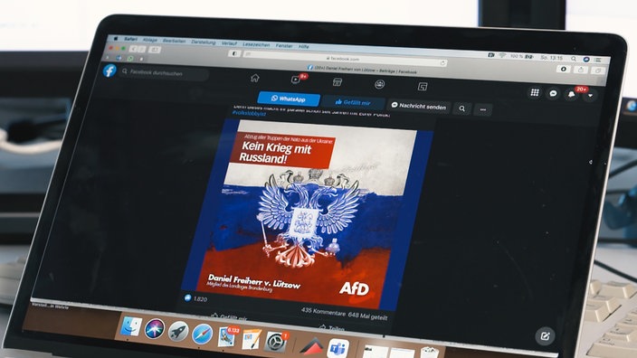 Beitrag der AfD in den Sozialen Medien
