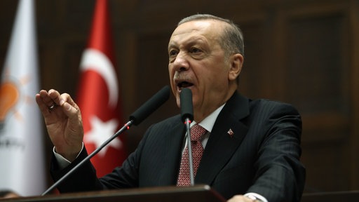 Der türkische Präsident Recep Tayyip Erdoğan am 23.11.2022 in Ankara