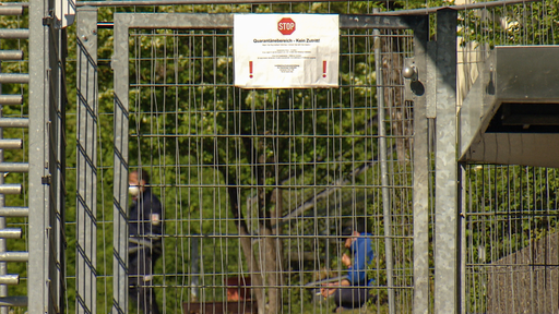 Flüchtlingsunterkunft unter Quarantäne (Symbolfoto)