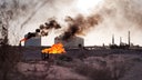Blick auf die Raffinerie der "Oil National Company (ONC)" in Zuitina, Libyen