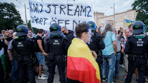 Montagsdemonstrationen in Leipzig am 5. September 2022.