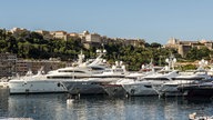 Luxusyachten im Hafen von Monte Carlo im Fürstentum Monaco