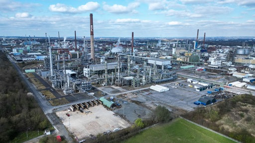 Bebaute und unbebaute Flächen auf dem Werksgelände des Chemparks Dormagen (Archivbild) 