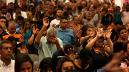 Evangelikale beim Gottesdienst 2018