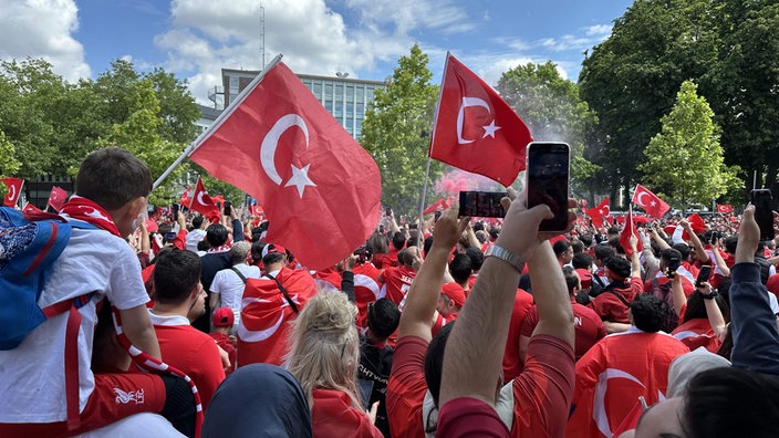 Türkei-Fans in Dortmund während der EM 2024