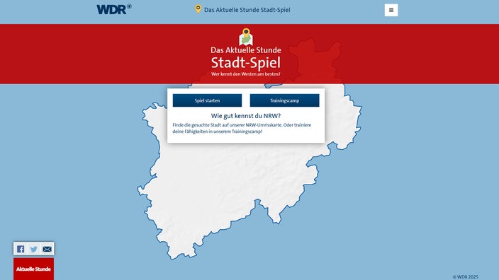Screenshot vom Staddtspiel der Aktuellen Stunde