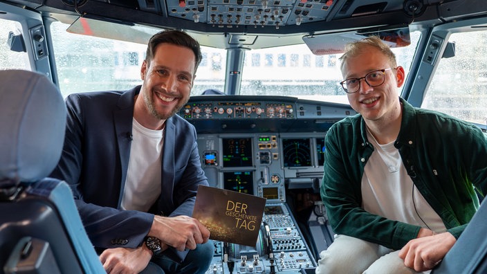 Sven Kroll im Flughafen in Düsseldorf