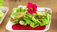Dajana Schmitts Vorspeise: Pflücksalat mit Rote Bete. 