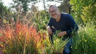 Markus Gaißl in seinem Garten.