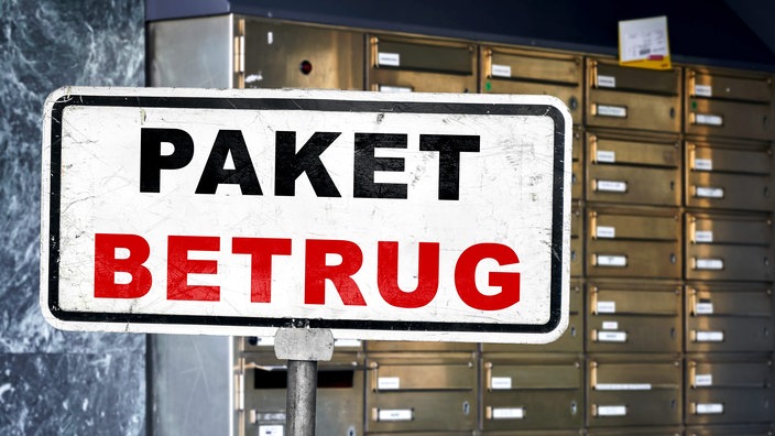 Zu sehen ist ein Schild, auf dem "Betrug" steht 