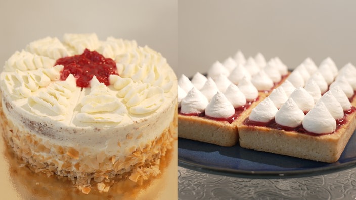 Backduell: Mohn-Kirsch-Tartelettes gegen Kirsch-Mohn-Torte