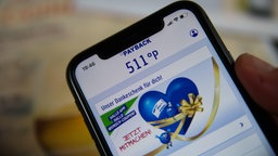 Die App "Payback" ist auf einem Smartphone geöfffnet.