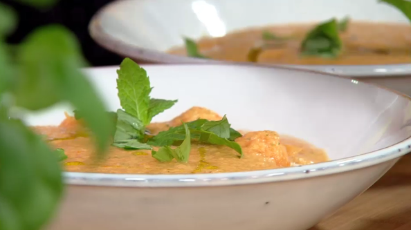 Cantaloupe-Gazpacho