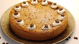 Cheesecake mit Kaffeearoma