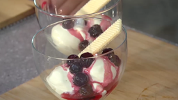 Selbstgemachtes Crème fraîche-Eis
