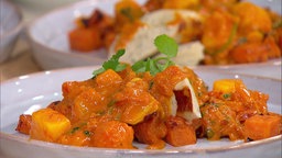exotische Currywurst mit Geflügelbratwurst