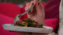 Gerösteter Rosenkohl mit Sesamsauce