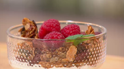 Hafer-Granola aus dem Ofen