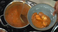 Hähnchen in Tomaten-Kokos-Soße
