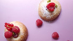 Himbeer-Puddingteilchen