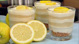Joghurt-Zitronencreme im Glas