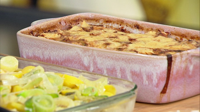 Winterliches Kartoffel-Lauch-Gratin