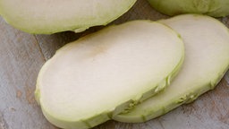 Geschnittene Kohlrabi 