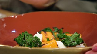 Linsencurry mit gebackenem Kürbis